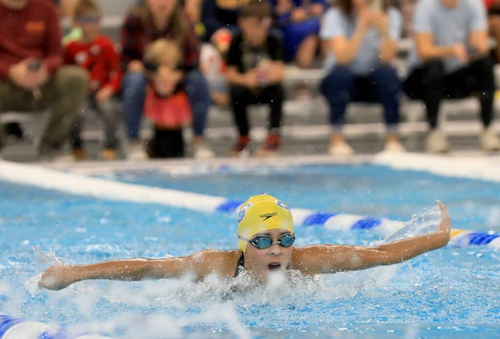 Swimmer Competing at the Hampton Virginia Aquaplex